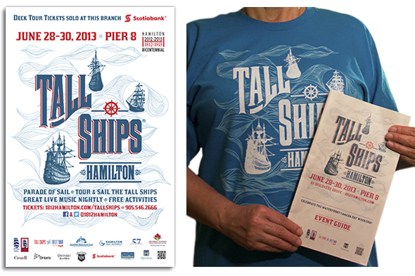 Tall Ships logo, shirt and program